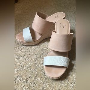 🚫SOLD🚫Two-Tone Wedge Heels